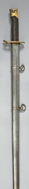 null Sabre-lance Treuille de Beaulieu modèle 1854, garde en laiton ovale avec passage...