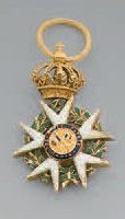 null Belle croix d'officier de l'ordre de la Légion d'honneur en or, émaillée, petite...