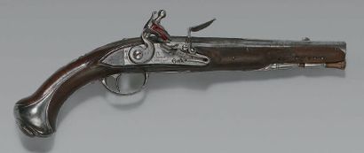null Rare pistolet de garde du corps du Roi modèle 1755, canon à pans puis rond avec...