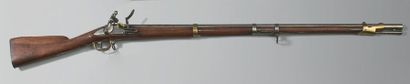 null Fusil de dragon à silex modèle an IX, canon daté: “1806” de 102,7 cm, queue...