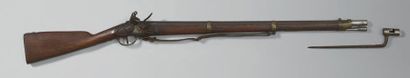 null Petit fusil d'enfant à silex de type 1777/an IX, canon à cinq pans au tonnerre...