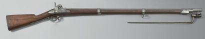 null Fusil d'infanterie à percussion modèle 1822 T bis, canon poinçonné: “B 1”, “C...
