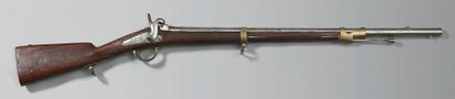 null Mousqueton de gendarmerie à percussion modèle 1853, canon à cinq pans puis rond...