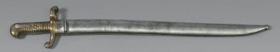 null Sabre-baïonnette de fusil de rempart modèle 1840, poignée en laiton à treize...