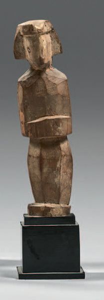 null Statuette anthropomorphe stylisée aux traits cubistes
Bois
Egypte, art copte,...