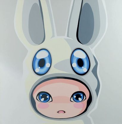 Hiroyuki MATSUURA (Né en 1964) Japonais Windy Bunny Baby, 2007 Acrylique sur toile,...