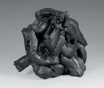 ALAIN KIRILI (NE EN 1946) Sans titre
Terre-cuite peinte en noir
Haut. 30 cm
Provenance:...