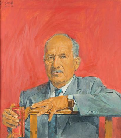 GRAHAM VIVIAN SUTHERLAND (1903-1980) Portrait du Dr. Árpád Plesch, 1961-1962
Huile...