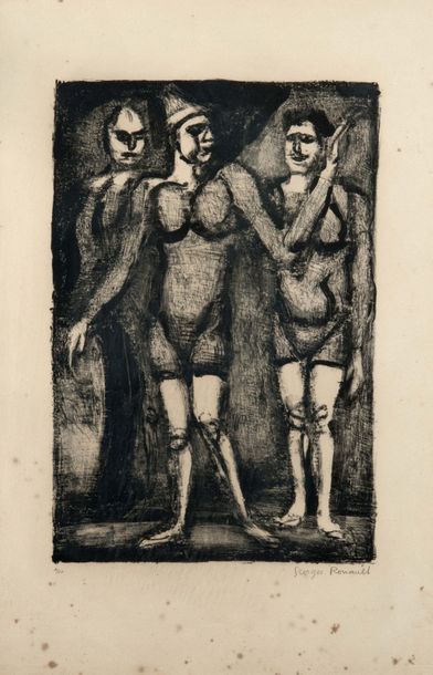 Georges ROUAULT (1871-1958) Boniment du clown
Lithographie sur vélin. Épreuve de...