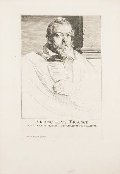Antoine Van DYCK (1599-1641). François Franck ou Francken.
Eau-forte. Très belle...