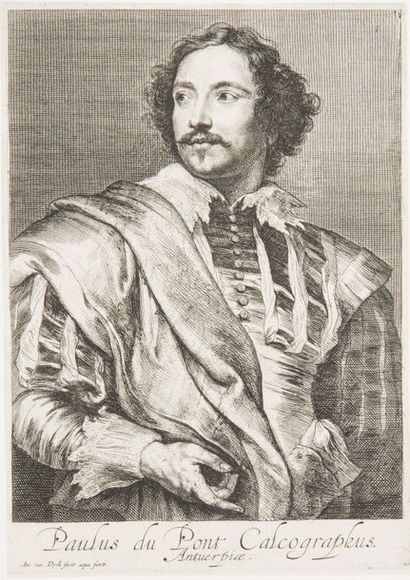 Antoine Van DYCK (1599-1641). Paul du Pont.
Eau-forte. Très belle épreuve de l’état...