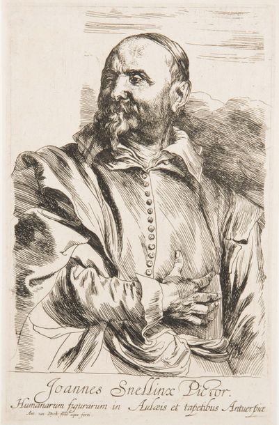 Antoine Van DYCK (1599-1641). Jean Snellinx.
Eau-forte. Très belle épreuve. Très...