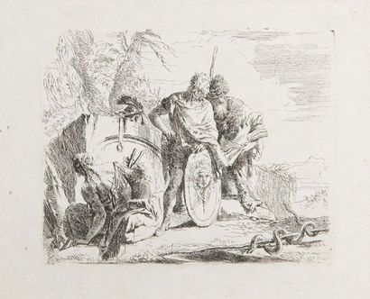Giovanni Battista TIEPOLO (1696-1770) L’Oroscope du jeune soldat. Planche de la série...