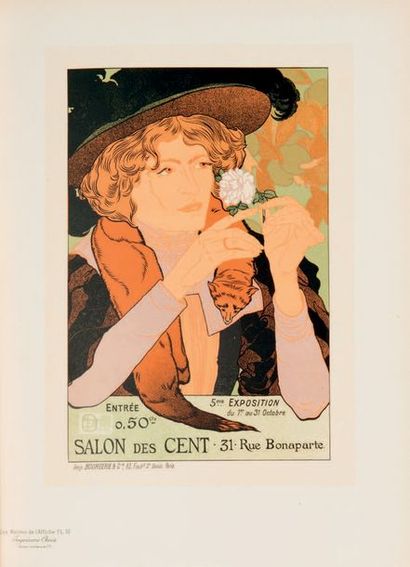 null [AFFICHE]. Les Maîtres de l’affiche. Paris,
Chaix, 1896. In-folio, demi-maroquin...