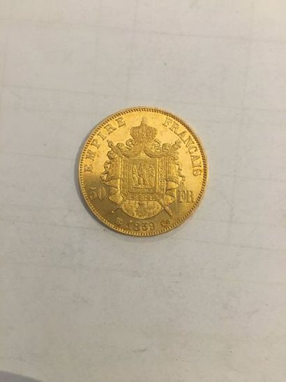Pièce de 50 Francs or Napoléon III datée...