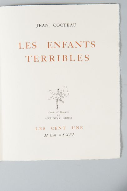 COCTEAU (Jean). Les Enfants terribles. S. l., Les Cent Une, 1936/1937. In-4° en feuilles,...