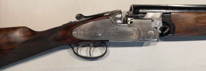 null Fusil de chasse P. BERETTA cal. 12.70, (n°18167)
Bascule et platines gravées...