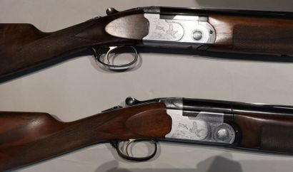 null Paire de fusils de chasse P. Beretta calibre 12.70 (n°F4191 2B et F4191 3B)
Bascule...