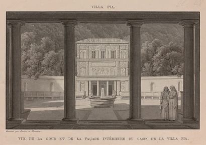 Attribué à Pierre-François-Léonard FONTAINE (1762-1853) Projet pour la vue de la...