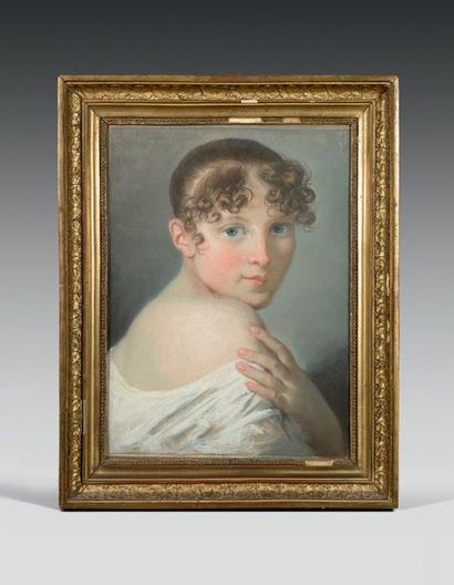 Elisabeth VIGEE - LEBRUN (Paris 1755 - 1842) Portrait d'Adélaïde Landry, femme de...