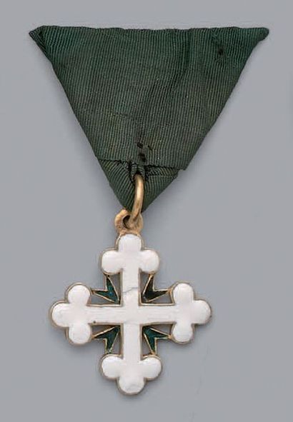 null Rare croix de chevalier de l'ordre des Saints-Maurice-et-Lazare, 1er type, en...