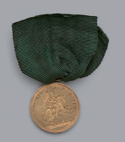 null Médaille de Saint-Maurice en or, à bélière, avers représentant Saint-Maurice...