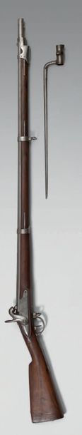 null Fusil d'infanterie à percussion modèle 1822 T bis, canon poinçonné: "B 1", "C...