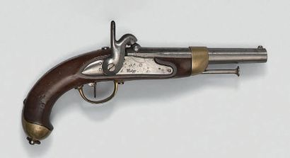 null Pistolet de cavalerie à percussion modèle 1822 T, canon daté: "1823", marqué:...