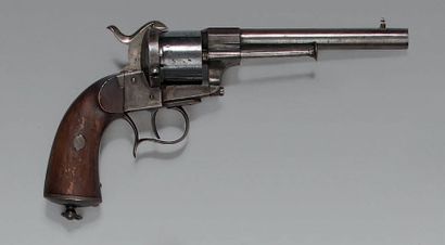 null Revolver à broche système Lefaucheux de type 1854/58, fabrication liégeoise,...