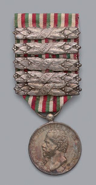 null Médaille commémorative de la Guerre de l'Indépendance et de l'Unité italiennes...