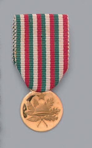 null Lot de dix croix et médailles: Médaille commémorative de l'Unité italienne en...