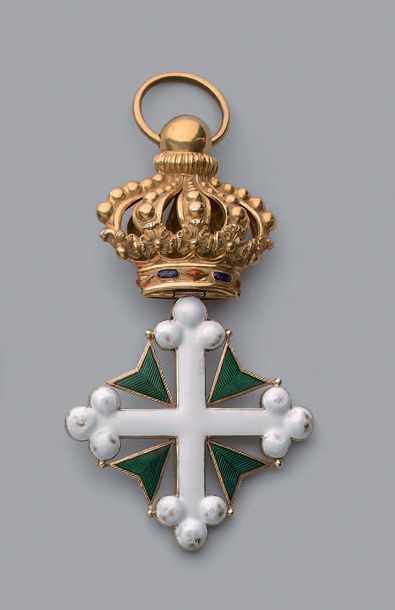 null Beau bijou de grand-croix de l'ordre des Saints-Maurice-et-Lazare, modèle du...