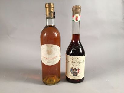 null Ensemble de 2 bouteilles: 1 bouteille Château RAYMOND-LAFON, Sauternes (étiquette...