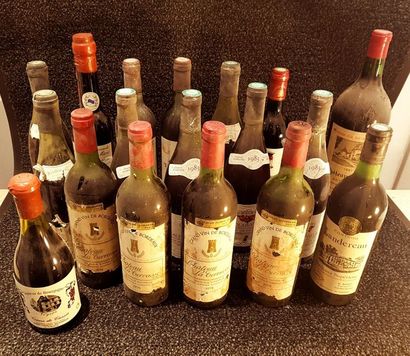 null Ensemble d'une trentaine de bouteilles de VINS DIVERS (Château LA TERRASE, BEAUJOLAIS...