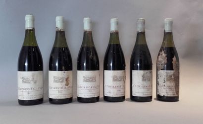 null 6 bouteilles CHÂTEAUNEUF-DU-PAPE Le Savour Club 1989 (et, MB)