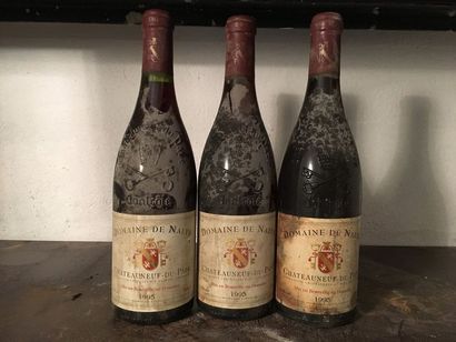 null 3 bouteilles CHÂTEAUNEUF-DU-PAPE Nalys 1995 (es, ett)