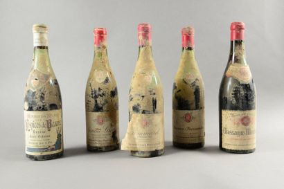 null 5 bouteilles CÔTES DE BEAUNE DIVERS (ets, 1 Beaune "Estienne" des Hospices,...