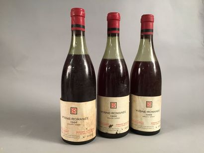 null 3 bouteilles VOSNE-ROMANEE R. Engel 1966 (es, elt, 1 MB, 2 B)