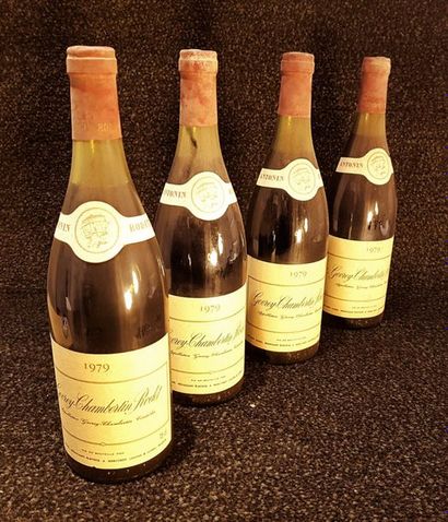 null 4 bouteilles GEVREY-CHAMBERTIN Antonin Rodet 1979 (LB, els)