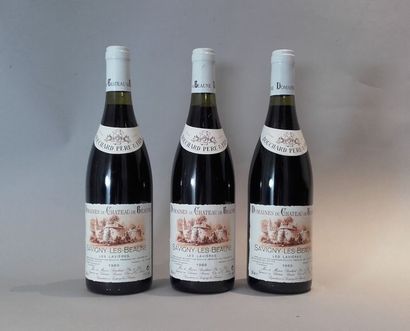 null 3 bouteilles SAVIGNY-LÈS-BEAUNE "Les Lavières", Bouchard P&F 1989