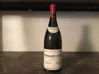 null 1 bouteille ROMANÉE-CONTI, DRC 1992 (els, CE lég abîmée, TLB)
