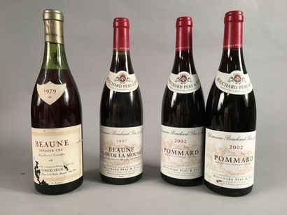 null Ensemble de 6 bouteilles: 1 bouteille BEAUNE "Clos de la Mousse", Bouchard P&F...