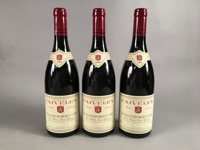 null 3 bouteilles NUITS-SAINT-GEORGES "Les Porêts St-Georges", Faiveley 1999
