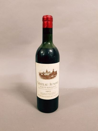 null 1 bouteille Château AUSONE, 1° Grand cru St-Emilion 1955 (etlt; MB/B)