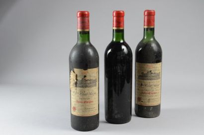 null 12 bouteilles Château HAUT SARPE, St-Émilion 1966 (ea, 2 J, 1 TLB, 1 LB, 1 MB;...