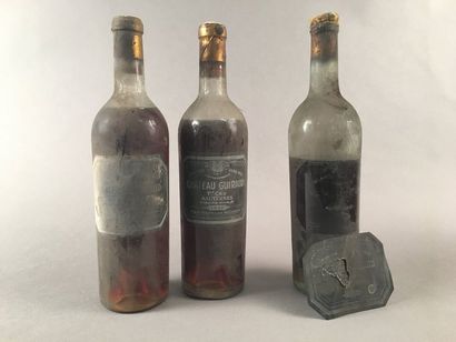 null Ensemble de 3 bouteilles: 1 bouteille Château GRUAUD-LAROSE, 2° cru Saint-Julien...