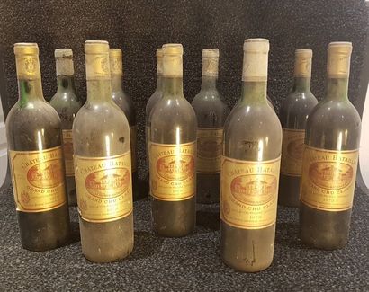 null 12 bouteilles Château BATAILLEY, 5° cru Pauillac 1973 (1 V, 5 MB, 4 LB, 2 B;...