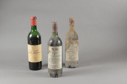 null Ensemble de 3 bouteilles: 1 bouteille Château LEOVILLE POYFERRE, 2° cru Saint-Julien...