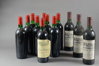null Ensemble de 12 bouteilles: 9 bouteilles Château JONQUEYRES, Bordeaux Supérieur...