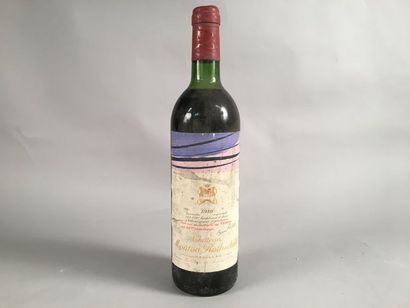null 1 bouteille Château MOUTON-ROTHSCHILD, 1° cru Pauillac 1980 (ett, LB)